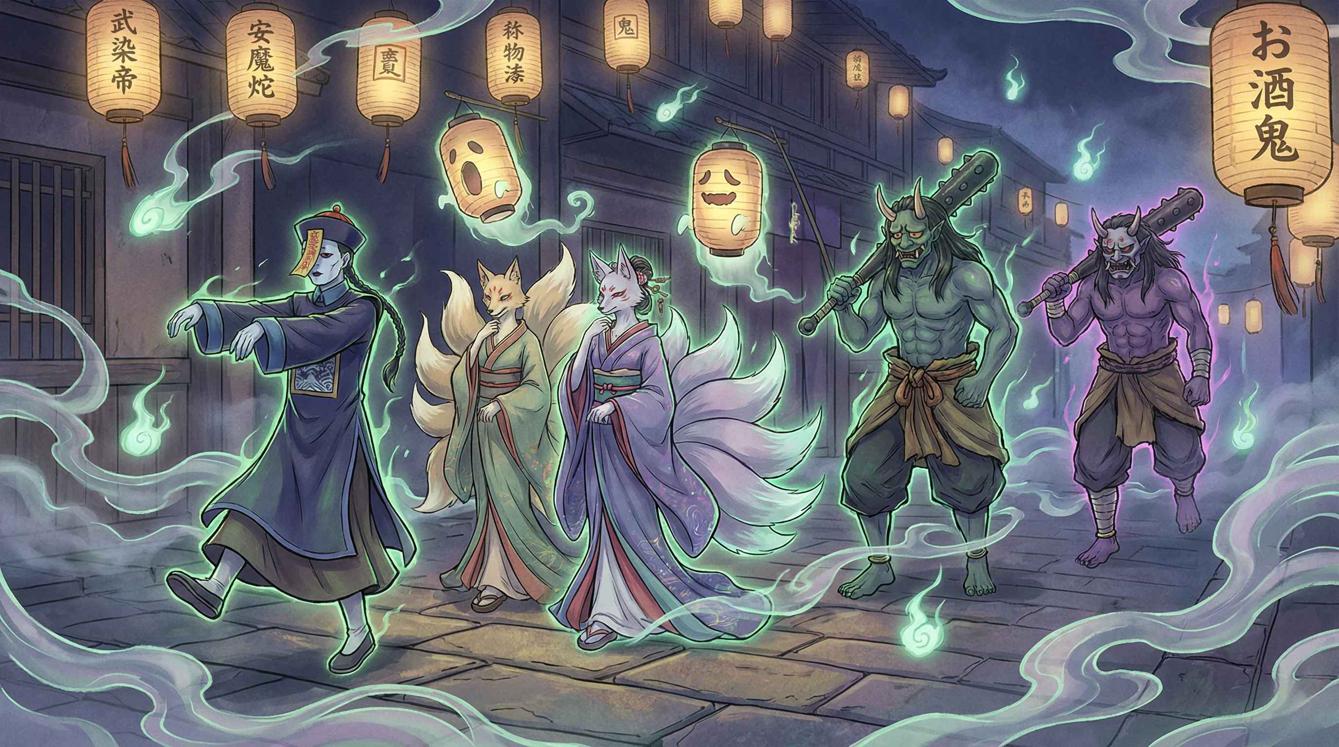 百鬼夜行 - 七雄争霸 武将选择 中日鬼怪动漫